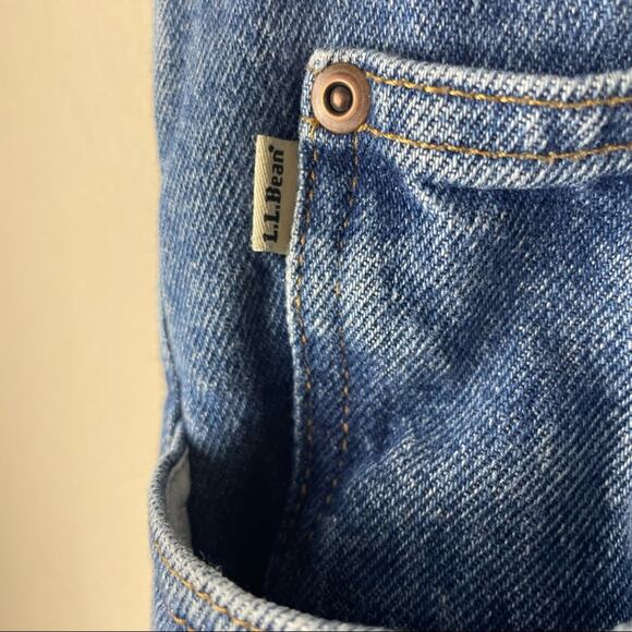 L.L. Bean Vintage Plaid Lined Classic Fit Denim Jeans Women’s Size 34 X 29 - Picture 7 of 13